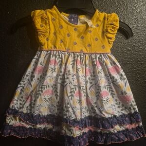 Matilda Jane Yellow Bodice Floral Ruffle Dress
